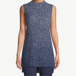 Chico’s Zenergy Mock Neck Sleeveless Sweater Sz L
